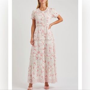 LOVESHACKFANCY Medina Victorian Maxi Dress Size 10 (NWT)